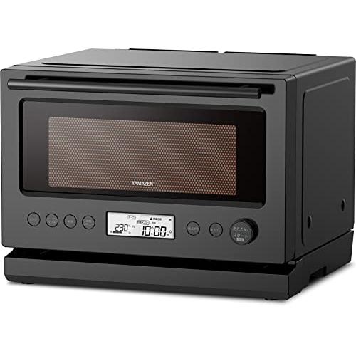 山善] 加熱水蒸気 オーブンレンジ スチーム調理 22L フラットテーブル