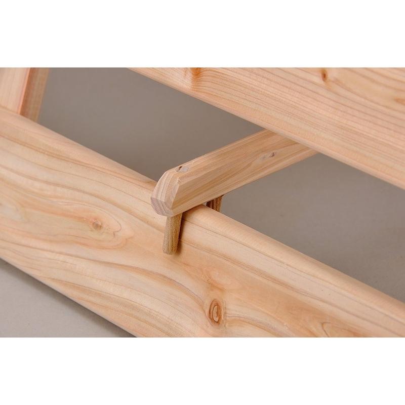 ひのき二ツ折り すのこベッド ベビー用 70×120cm 桧 すのこ ベッド