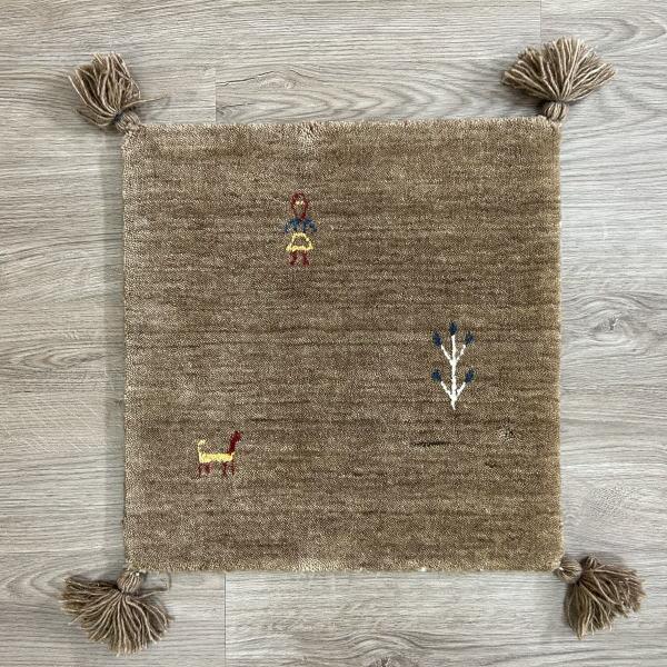 ギャッベ ギャベ マット チェアマット 40×40 インド アルゼンチン