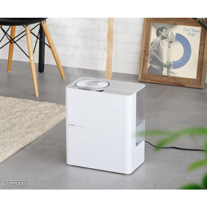 加湿器 スチーム式 サーキュレーター SANKA サーキュレーター付き