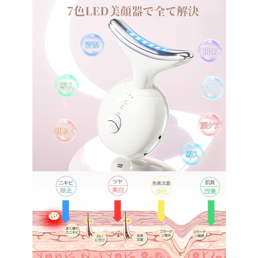CELORABY LED美顔器 手持ち型 ホワイト CELORABY LED美顔器 手持ち型