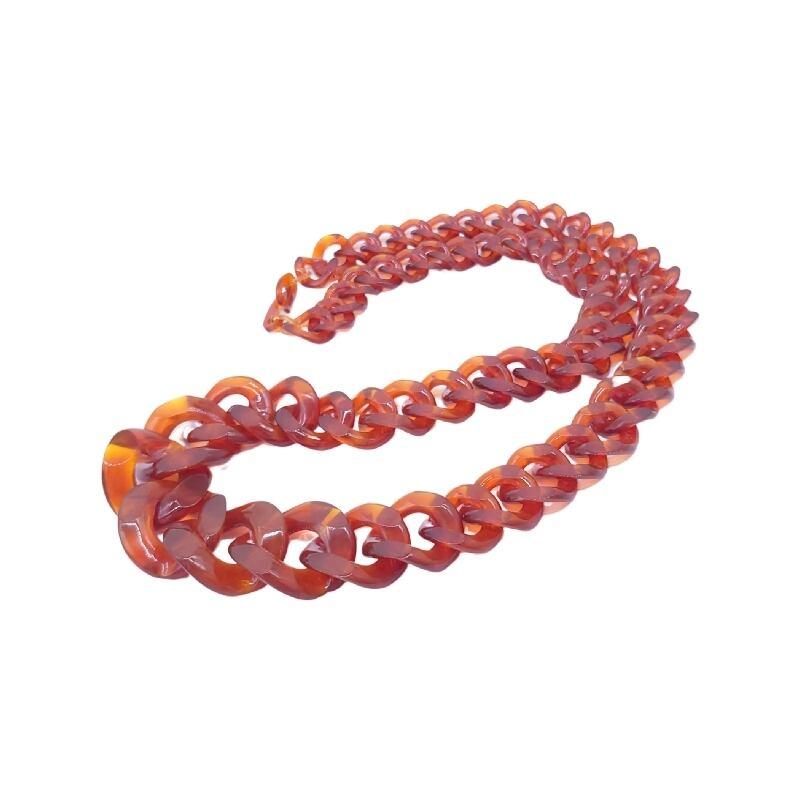 本べっ甲 ネックレス 極太総赤キヘイ 最上級 鑑別証 天然素材 本物