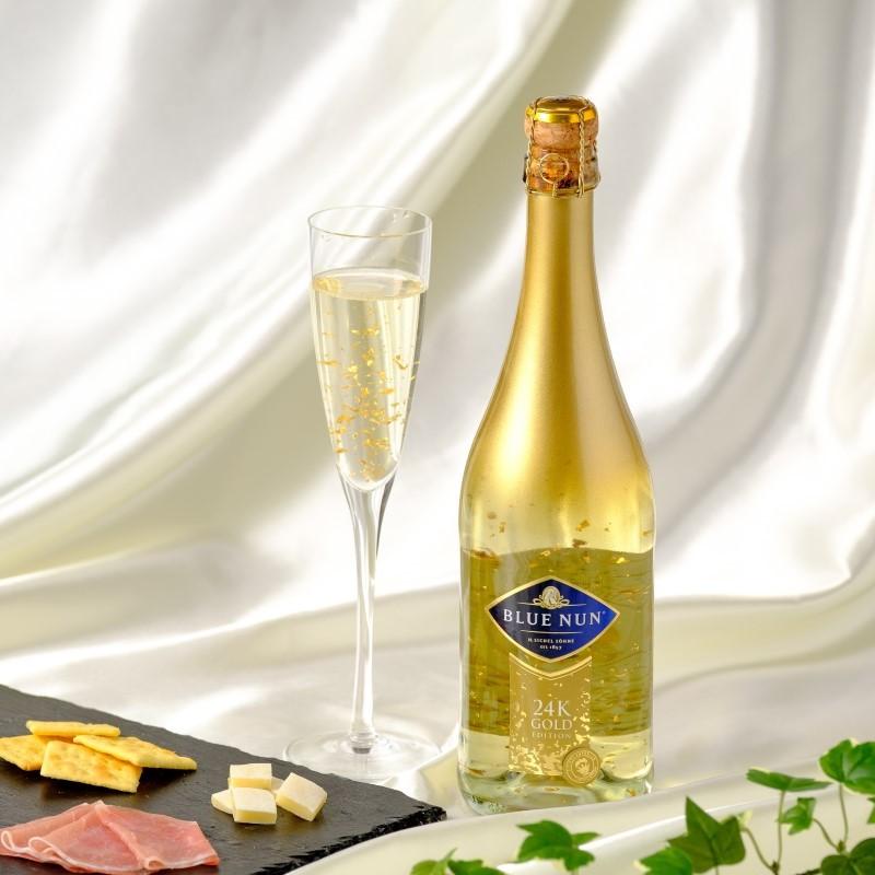 スパークリングワイン 金箔入り ブルーナン ゴールドエディション