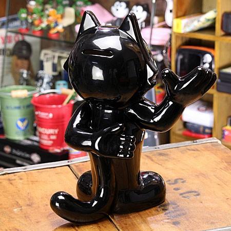 フィリックス・ザ・キャット（FELIX THE CAT） フィギュア 貯金箱 陶器