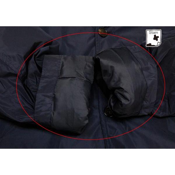 PAPAS（パパス） パパスプラスPapas+ フード着脱ロングダウンコート紺