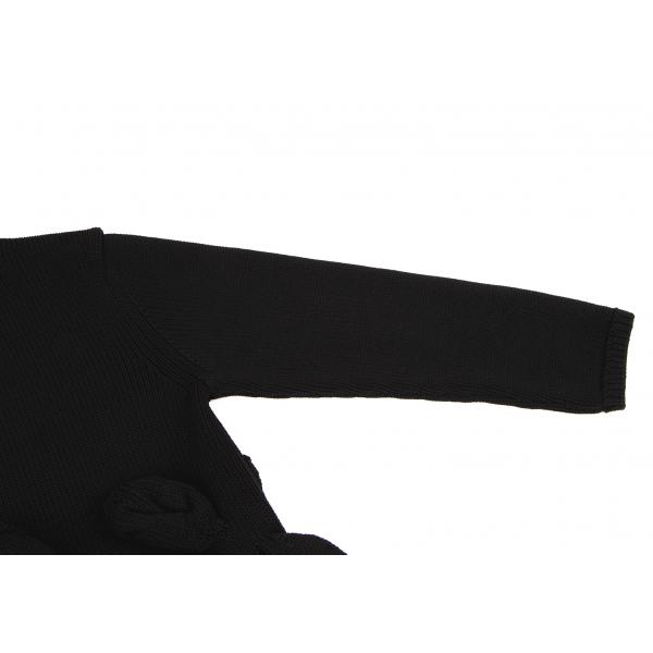 COMME des GARCONS（コムデギャルソン） アップリケデザイン変形ニット