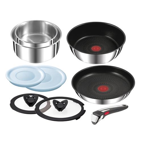 T-fal（ティファール） 鍋 フライパン 9点 セット 着脱式取っ手 蓋 付