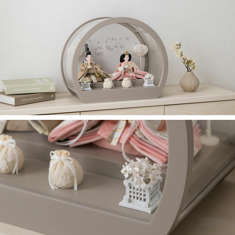 ぷりふあ 雛人形 ケース飾り コンパクト おしゃれ かわいい インテリア