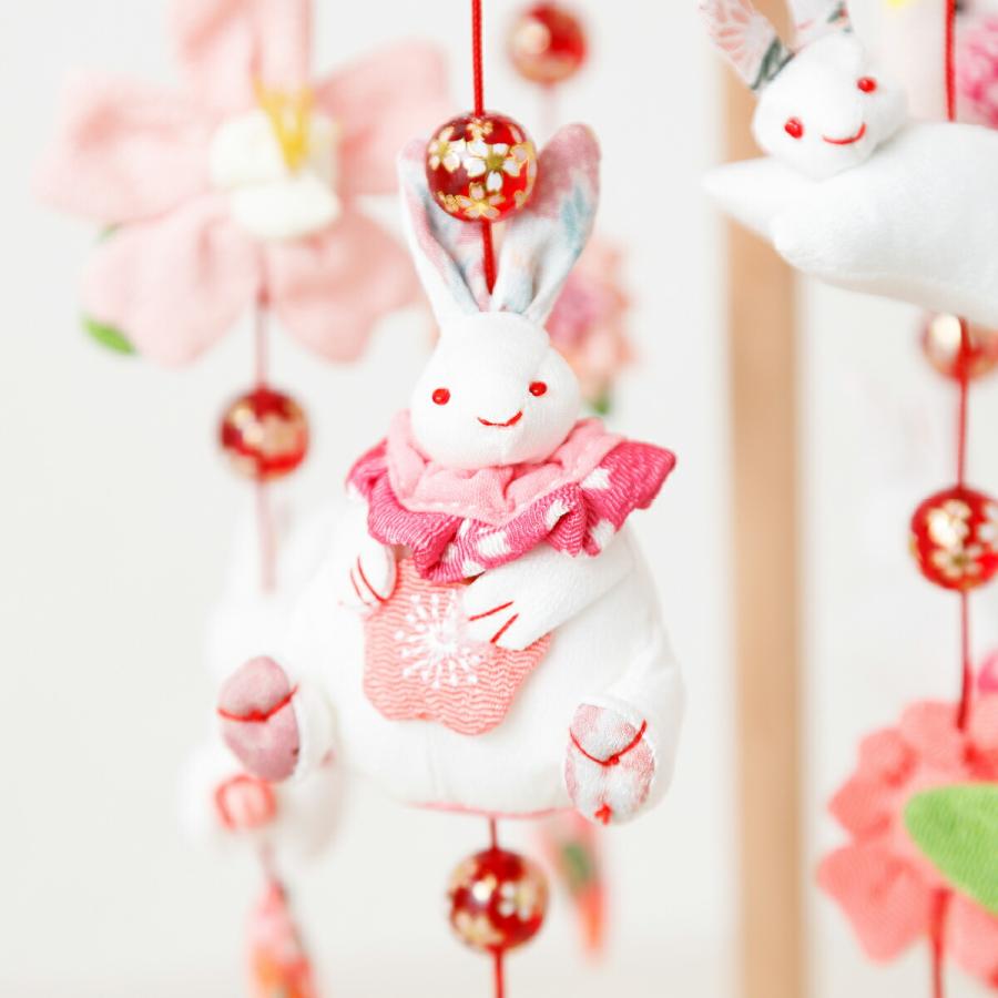 つるし雛 吊るし雛 雛人形 ひな人形 お雛様 ミニうさぎっ子 赤