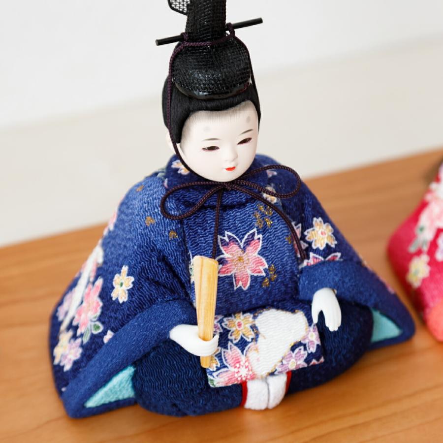 ひな人形 工房ゆうき作 木目込み雛人形 ひなろこ 選べる3種類の