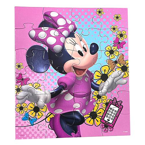 ミニー パズル 24ピース ( 縦図案/イエローフラワー) 15371a