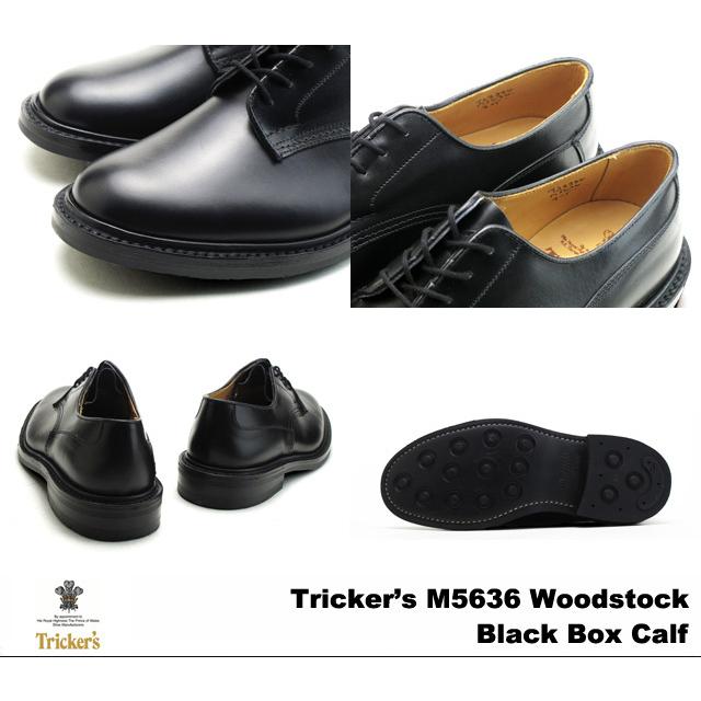 Tricker's（トリッカーズ） プレーントゥ ウッドストック ブラック
