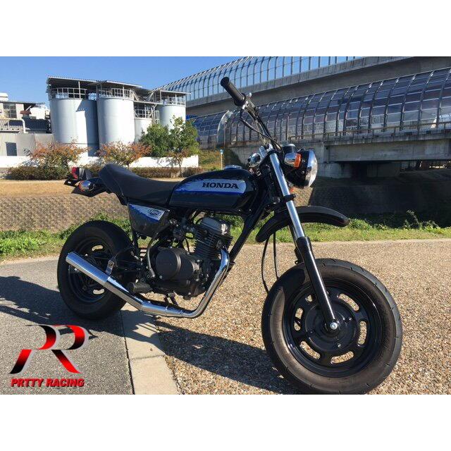 プリティ― HONDA エイプ50 APE ショート管 メッキ マフラー PRETTY