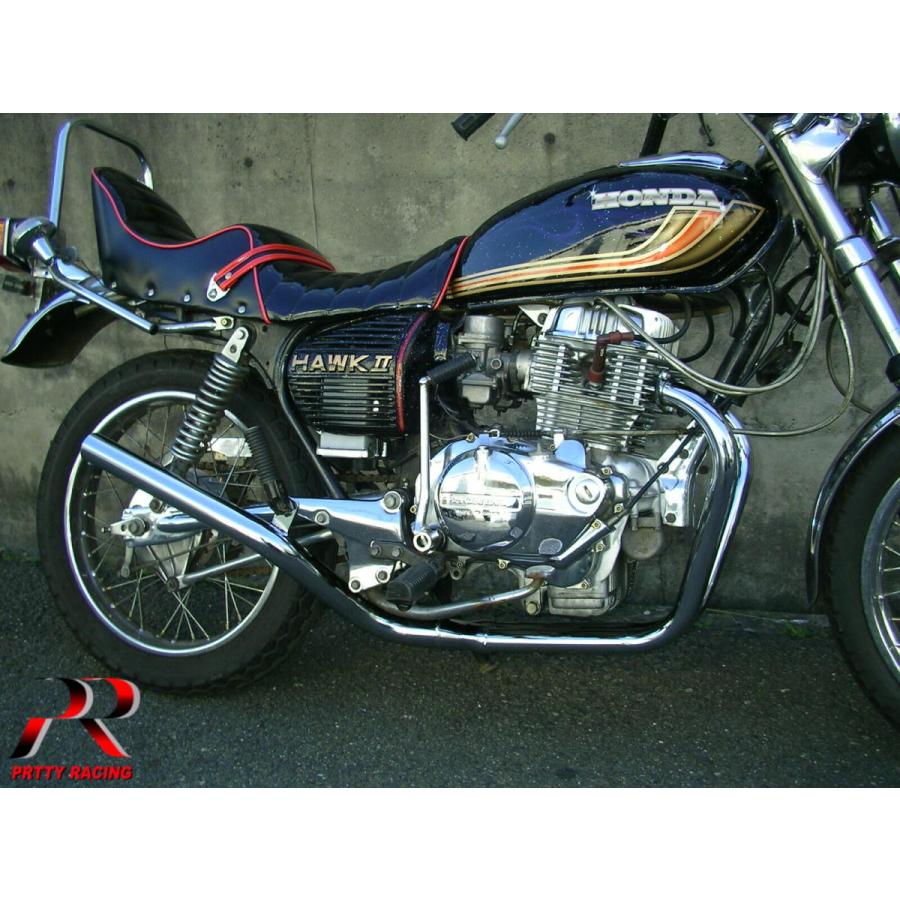 プリティ― HONDA CB250T CB400T ホーク2 ミドル管 50.8π マフラー