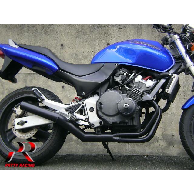プリティー HONDA ホーネット250 ショート管 70π マフラー ブラック