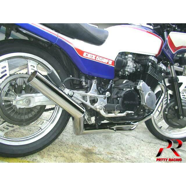 プリティー HONDA CBX400F/550F 兼用 ショート管 70π メッキ マフラー