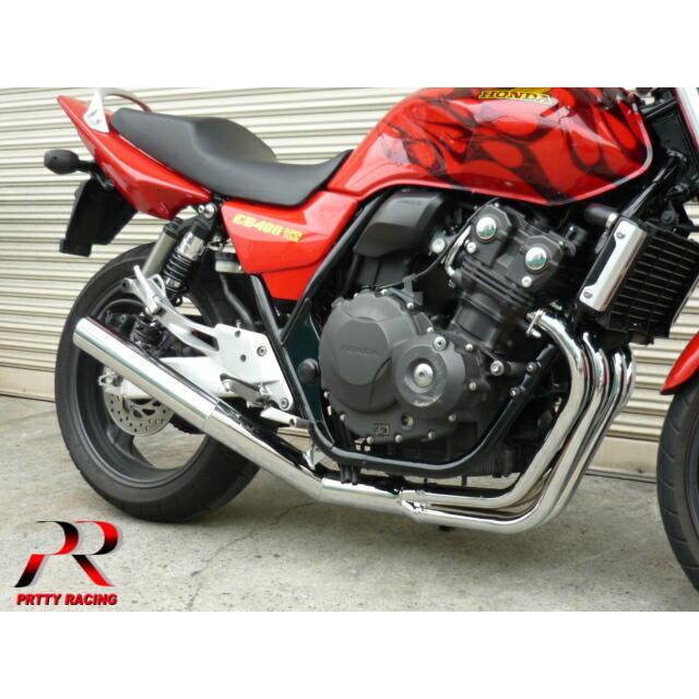 プリティー HONDA CB400SF REVO NC42 ショート管 70π マフラー メッキ