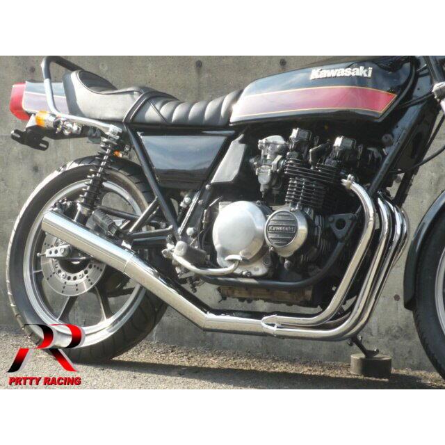 プリティー KAWASAKI Z400FX E4 ショート管 70π マフラー メッキ