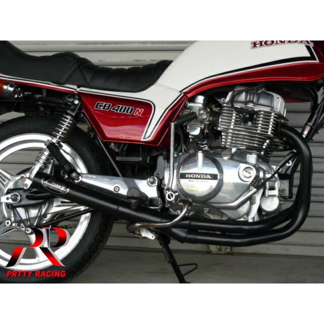 HONDA CB250T CB400T ホーク2 【忍】 サイドクロス管 マフラー 黒