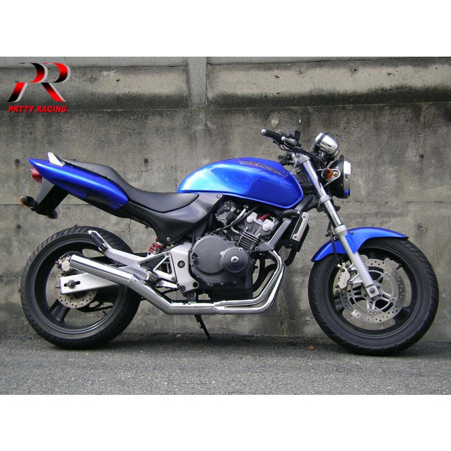 プリティー HONDA ホーネット250 ショート管 70π マフラー メッキ