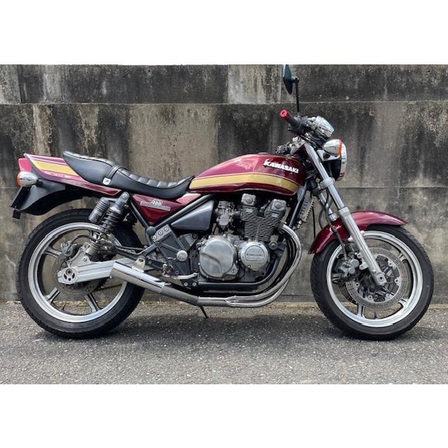プリティー KAWASAKI SPIDER ゼファー400 手曲げショート管 メッキ
