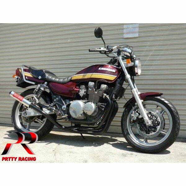 プリティ― KAWASAKI ゼファー400/χ 紀の国屋 45π 分割式 4-2-1管 黒
