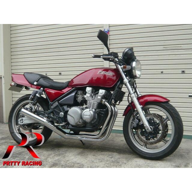 プリティー KAWASAKI ゼファー400/χ ショート管 70π マフラー メッキ