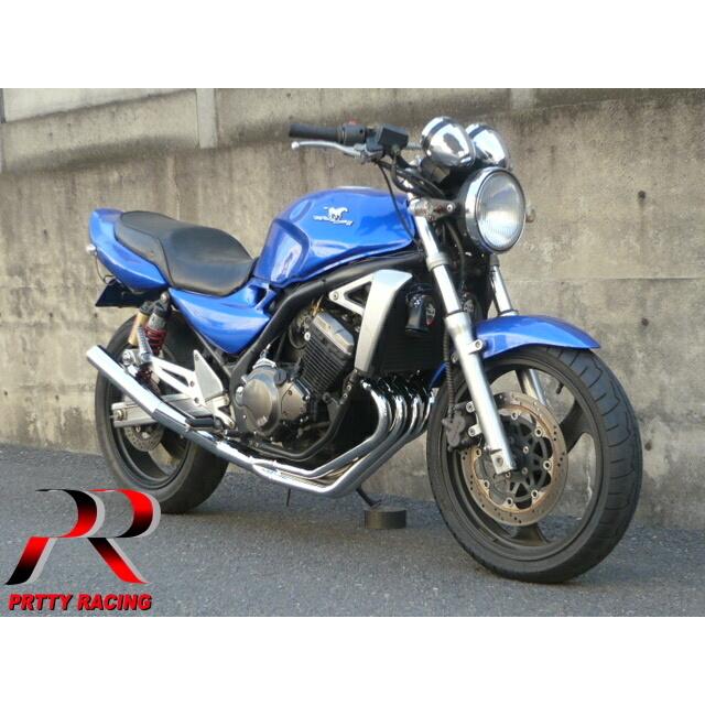 プリティー KAWASAKI バリオス2 ショート管 60π マフラー メッキ