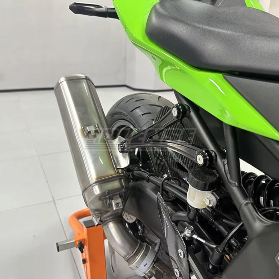 ブラック】ZX-25R ZX-4R マフラーステー マフラーハンガー マフラー