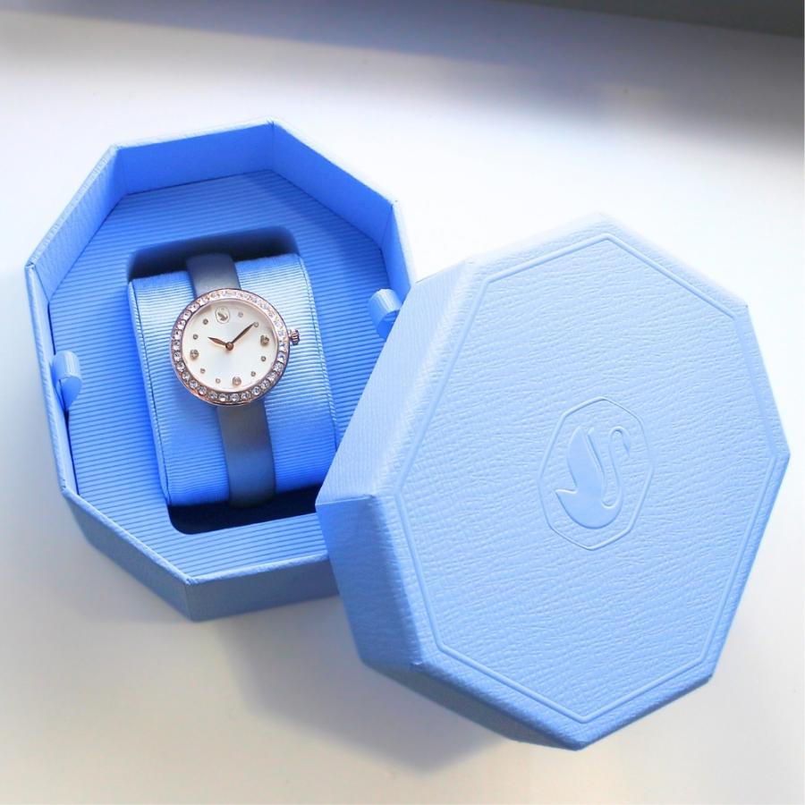 SWAROVSKI（スワロフスキー） 腕時計 レディース 上品 グレーレザー