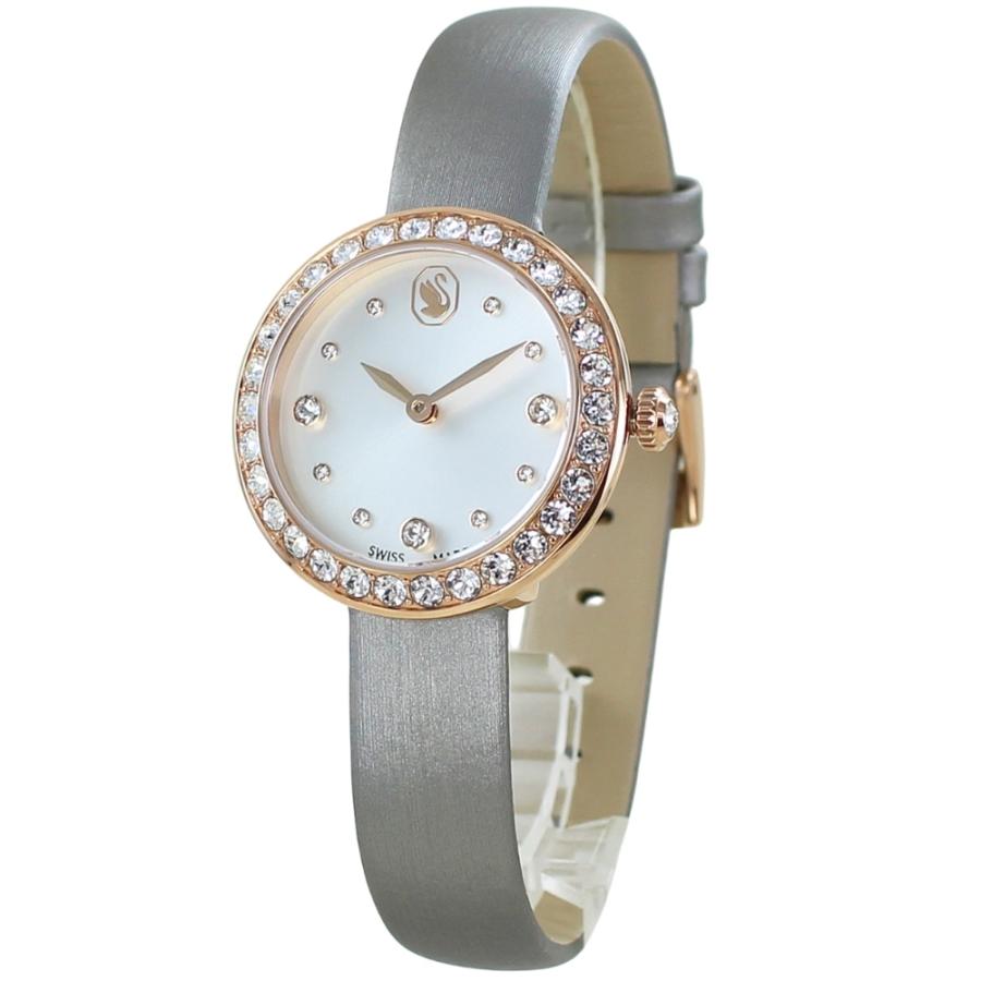 SWAROVSKI（スワロフスキー） 腕時計 レディース 上品 グレーレザー