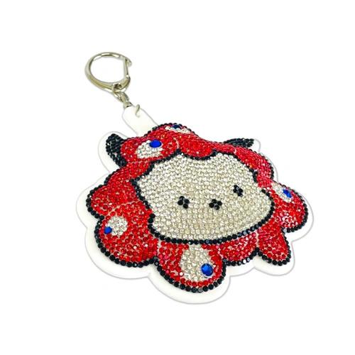 sanrio（サンリオ） ミャクミャク なりきりキラキラレザーキーホルダー