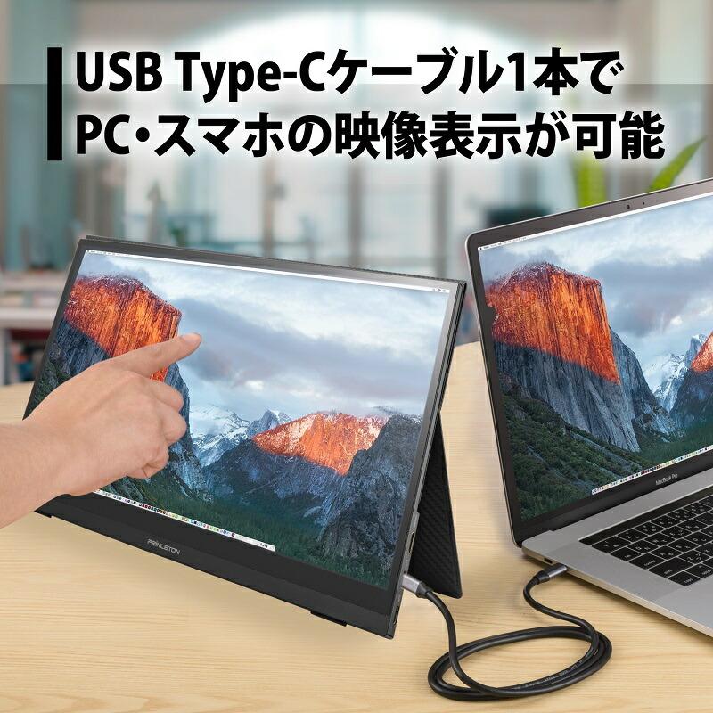 PRINCETON（プリンストン） 13.3インチ モバイルディスプレイ ブラック