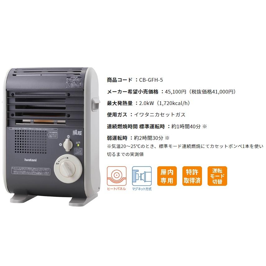 風暖 イワタニ カセットガスファンヒーター CB-GFH-5 岩谷 IWATANI