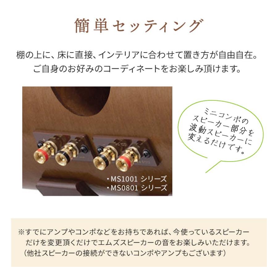 波動スピーカー RS0802 （M'S System エムズシステム スピーカー）送料