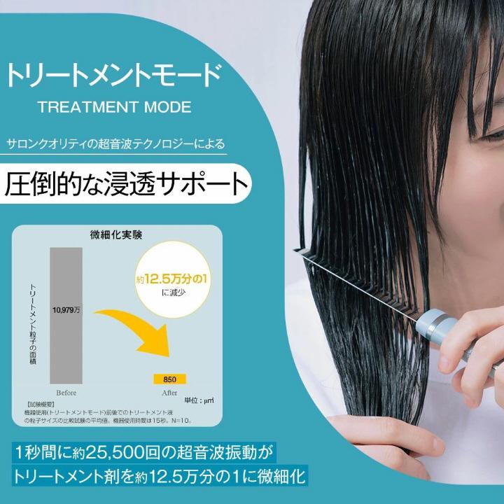 ヘアケア ブラシ リペア コーム icoelle イコエル超音波リペアコーム