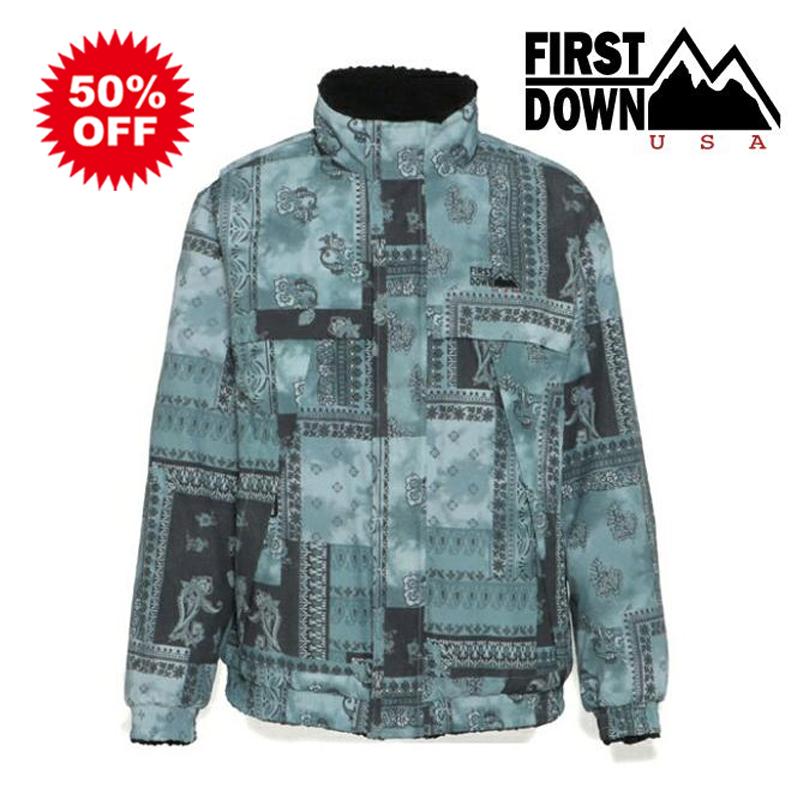 50%OFF FIRST DOWN ファーストダウン リバーシブル ボアジャケット L