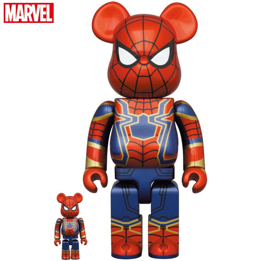 BE@RBRICK IRON SPIDER 100％ 400％bearbrick ベアブリック アイアン