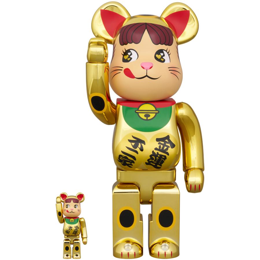 MEDICOM TOY（メディコム・トイ） BE@RBRICK 招き猫 ペコちゃん 金運