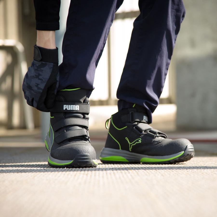 PUMA（プーマ） 安全靴 Rapid Green Mid ミドルカット セーフティ