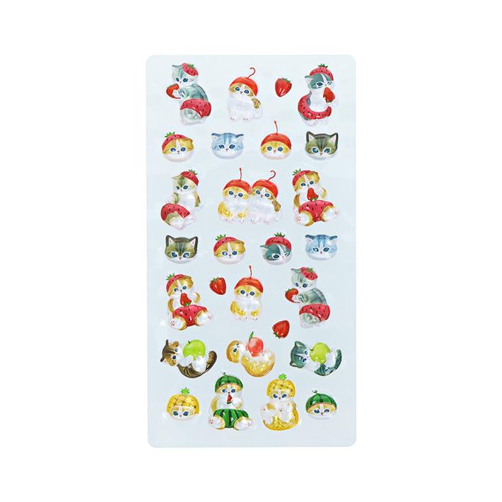 mofusand ボンボンドロップシール 2柄 [M便 1/6] : おなまえ工房