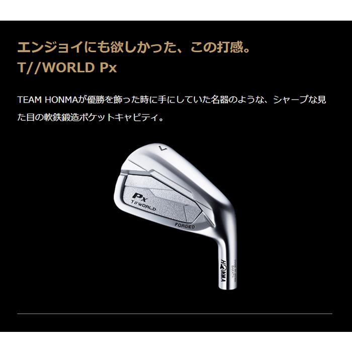 TOUR WORLD 本間ゴルフ ツアーワールド Px アイアン 5本セット（#6-#P