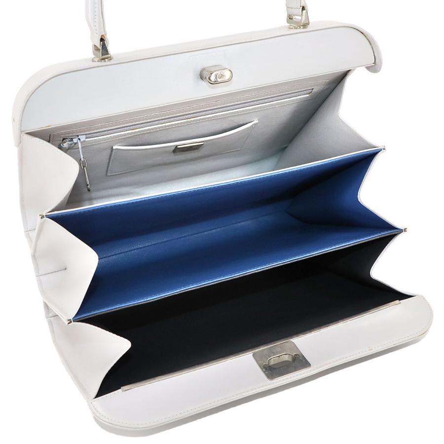 COMTESSE（コンテス） ホースヘア ハンド バッグ レザー ライトグレー