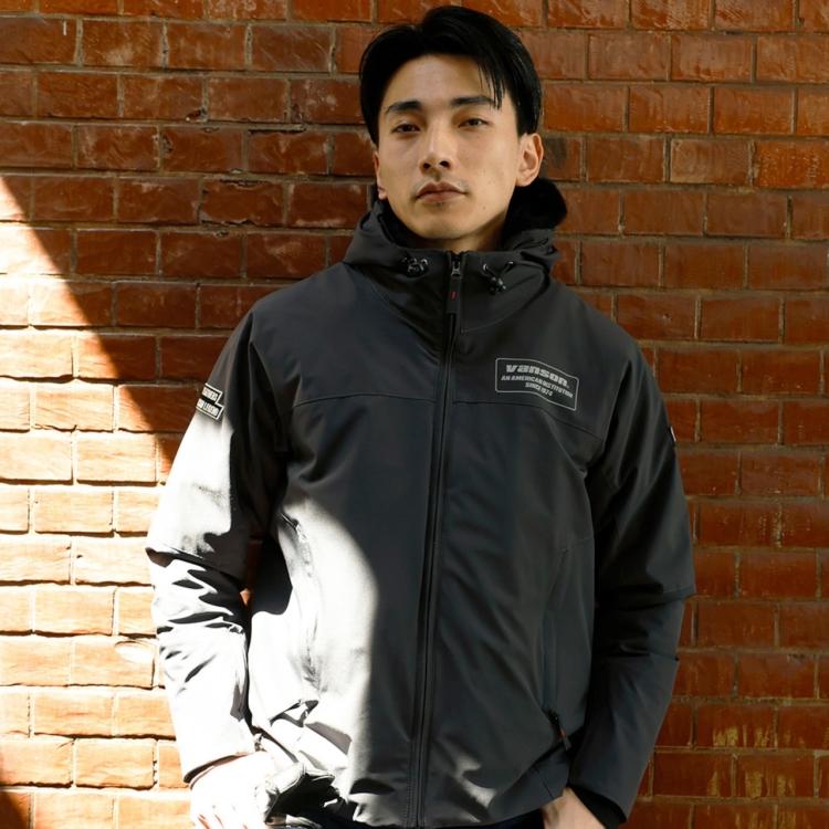 VANSON（バンソン） Lサイズ SVS2506W フーディージャケット グレー