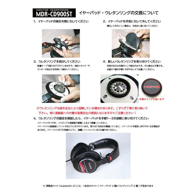 SONY（ソニー） Supply Kit (MDR-CD900ST用純正消耗品キット