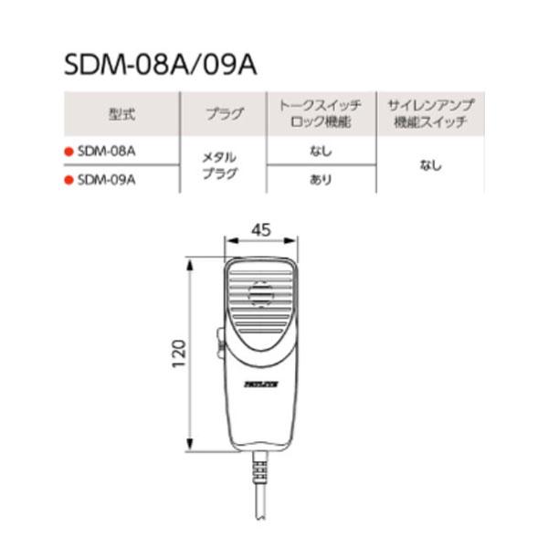 パトライトマイクロホン SDM-08A 電子サイレンアンプオプション トーク