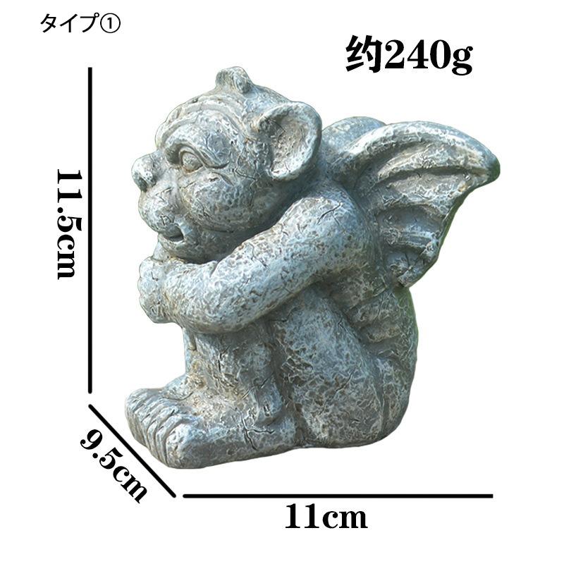 デビル サタン 悪魔 ガーゴイル 置物 オブジェ 装飾 工芸品 樹脂製 魔