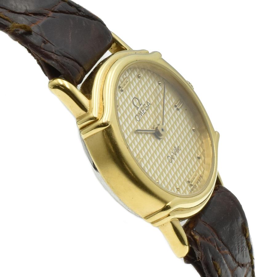 A01932】OMEGA オメガ デビル 1450 ラウンド QZ クォーツ レディース