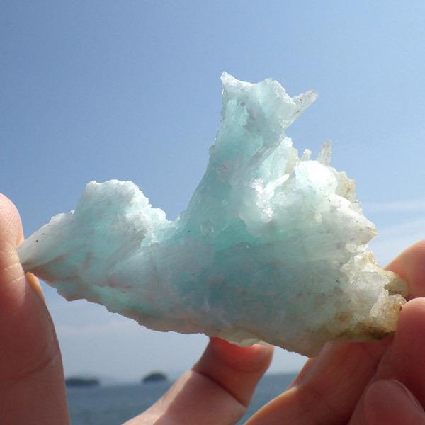 ブルーアラゴナイト 原石 チャイナ産 天然石 パワーストーン 鉱物