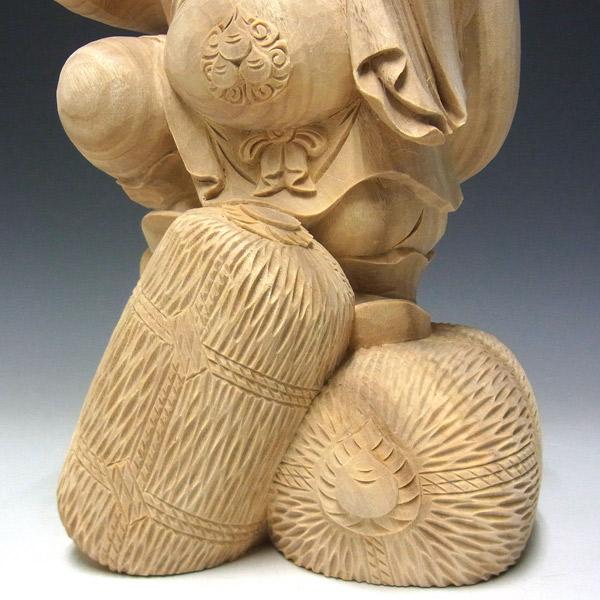 木彫り 大黒天 高さ31cm 楠製 置物 : 仏像と縁起物の専門店 龍祥本舗